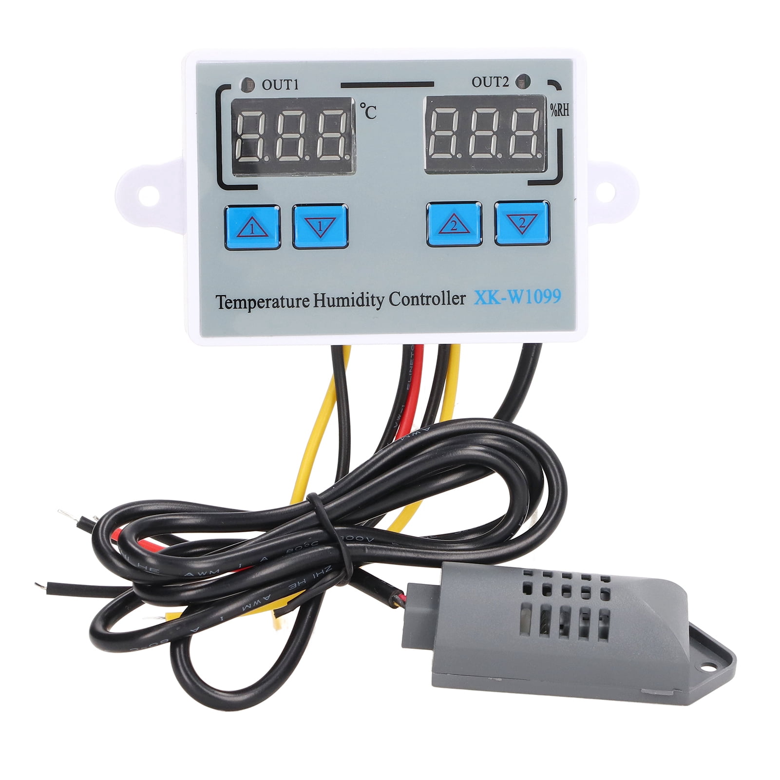 Industrial Temperature Humidity Switch, Digital Display, 12V Power, Supports Humidifier  Dehumidifier