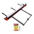 thumbnail image 1 of VEVOR 63-Inch Manual Tile Cutter, Upgraded Rail and Sliding Head, Precision Alignment Guide, Tungsten Carbide Cutting Wheel, Support Legs with Swivel Wheels, for DIY Pros, Ceramic, Floor, Wall Tiles, 1 of 9