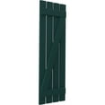 thumbnail image 3 of Ekena Millwork 15 1/2"W x 40"H Americraft Four Board (2 Batten) Exterior Real Wood Spaced Board-n-Batten Shutters w/ Z-Bar (Per Pair), Thermal Green, 3 of 10