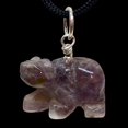 thumbnail image 3 of Amethyst Bear Pendant Necklace | Semi Precious Stone Jewelry | Silver Pendant, 3 of 7