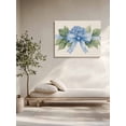 thumbnail image 5 of Hydrangea Flower Wall Art for Living Room,Canvas Picture Wall Decor for Bathroom Bedroom,Pastoral Blue Bow Floral Spring Lraf Painting Artwork for Office Kitchen Hallway Dining Room Decor 16"x20", 5 of 8