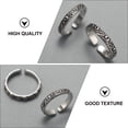thumbnail image 4 of 2Pcs Retro Fashion Rings Decorative Couple Rings Romantic Finger Rings Gifts, 4 of 7