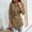 Khaki, variant on AOOCHASLIY Christmas Day Women Blouse Ladies Fashion Slim Casual Solid Color Pocket Lace Up The Waist Lapel Suit Coat