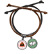 thumbnail image 1 of Dili Timor Oriental emblema nacional Pulsera Cuerda Mano Cadena Cuero Dinero Pulsera Unbranded M, 1 of 2