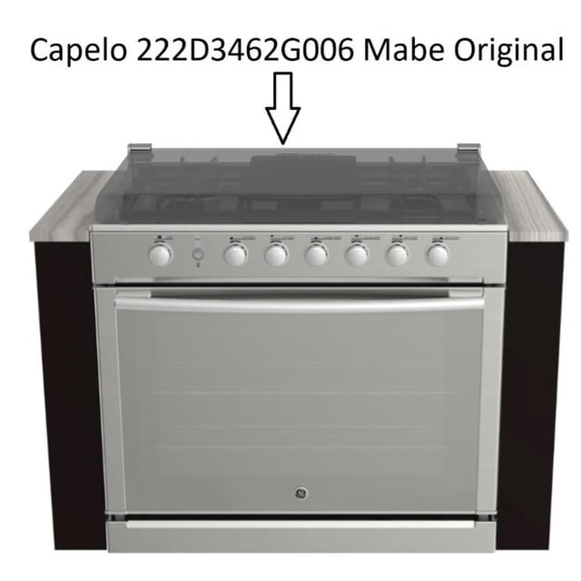 Vidrio Capelo 222d3462g006 Original Estufa Mabe Mabe WS01L00331