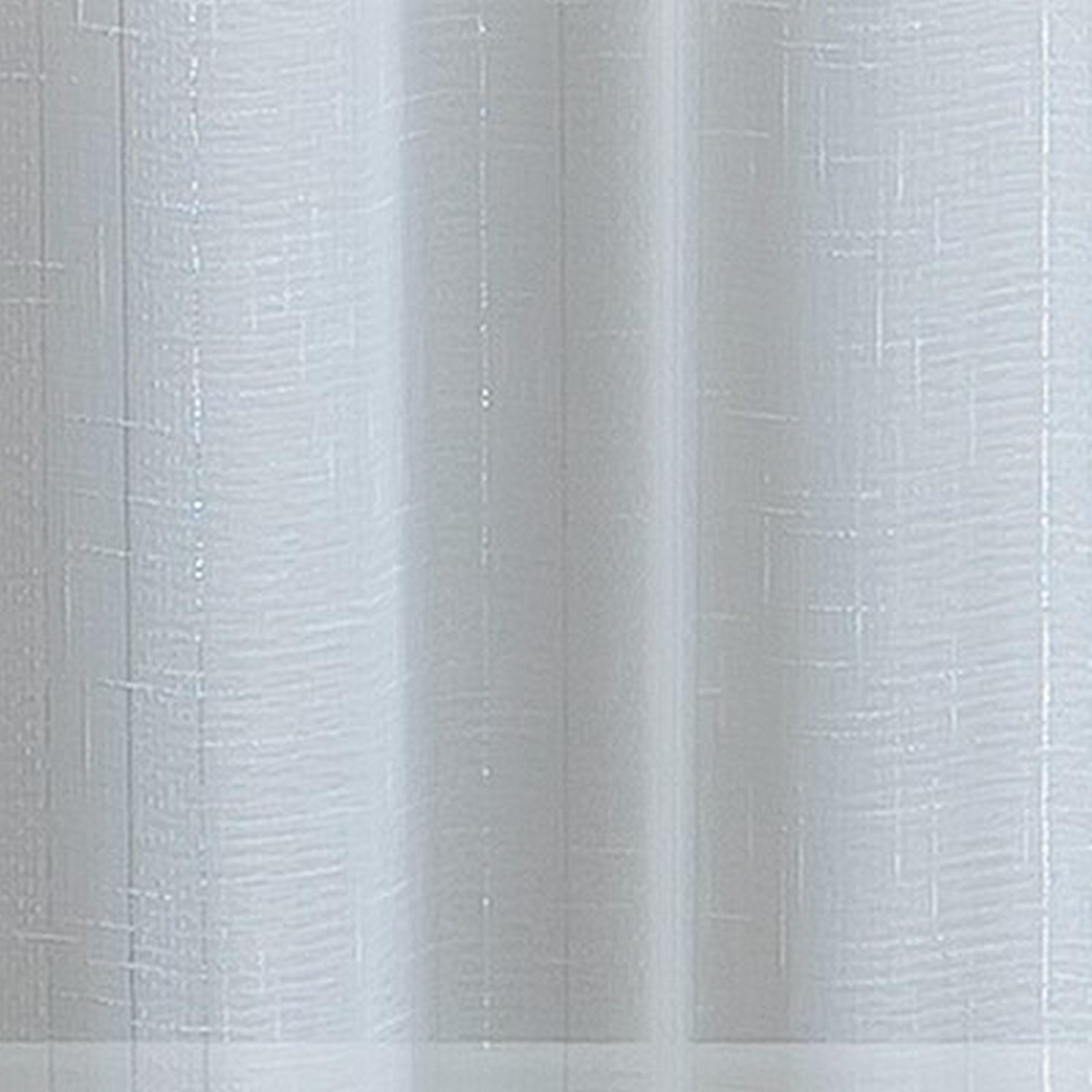 VCNY Home Martina 2-Piece White Metallic Sheer Curtain Panel Set, 52" x 96"