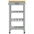thumbnail image 3 of vidaXL Kitchen Trolley MONZA 48x40x90 cm Solid Wood Pine, 3 of 5