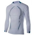 thumbnail image 2 of WREESH Men's Quick-Dry Long-Sleeve Sport Shirt Base-Layer Running Top for Tennis and Running White, 2 of 6