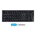 thumbnail image 3 of Uxcell Korean Keyboard Layout Stickers Computer Replacement Cover Universal Black Background White Lettering, 2 Pack, 3 of 5