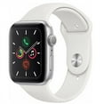 thumbnail image 2 of Restored Apple Watch Series 5 40mm GPS Aluminum Silver Case White Sport Band Smartwatch (Refurbished), 2 of 5