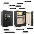 SRWTRCHRY 5.0 Cu. ft. Safes Lock Box, Fireproof Home Safe, Dual Key
