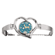 thumbnail image 1 of Ciervo animal decoracion flor azul Pulsera pulsera de joyería en forma de corazón Unbranded M, 1 of 3