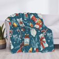 thumbnail image 3 of Fuzoiu Christmas Snowman Gift Print Flannel Blanket,Throw Blanket,Flannel Home Decor,Fleece Bed Blankets,Cozy Soft Blanket for Bed, Sofa, Camping, and Travel-50"x40", 3 of 6