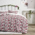 thumbnail image 5 of Lady Pepperell Genevieve Cotton Floral Comforter Set, King, Red, 5 of 11