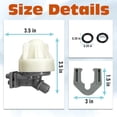 thumbnail image 2 of New 7187065 Water Softener Nozzle and Venturi Assembly 7253808 Replacement, Replaces 7214969 7165704 7238450 WS15X1002, 2 of 7