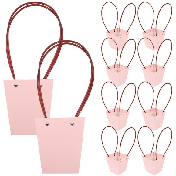 KAKOWELY 10 bolsas de flores, bolsas de transporte para ramos de flores, bolsas de floristería, bolsas de regalo para fiestas, bolsas de compras