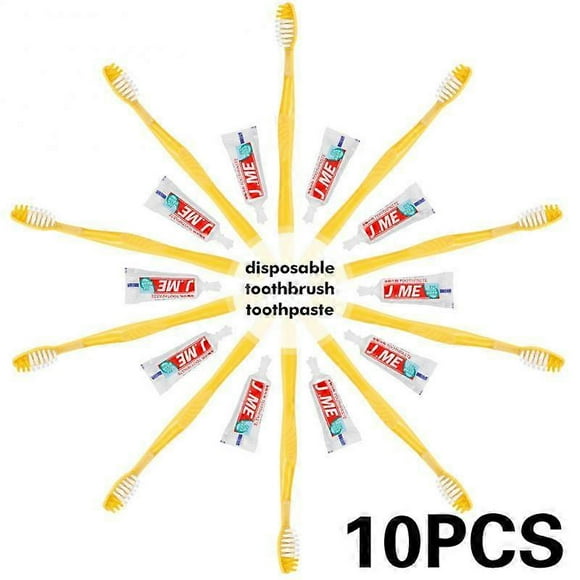 1/5/10 Set Disposable Soft Brush Set Portable Hotel Travel Toothbrush Toothpaste