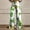 Green, variant on Luowei Wide Leg Pants Woman High Waist Floral Patterned Pants Lightweight Loose Fit Casual Colorful Trouser Imitation Jeans, Beige, XL