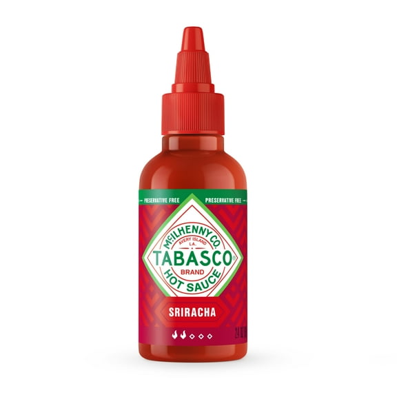 Tabasco Sriracha Sauce, 2.4 oz Mini Squeezable Bottle, Gluten-Free, Non-GMO, Vegan