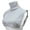 Light Gray, variant on Detachable Mock Turtleneck Collar High Neck Top for Winter Fashion and Warmth