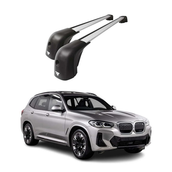 2021-2026 BMW iX3 G08 Roof Racks Cross Bars Silver