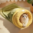 thumbnail image 5 of Cat Cave Bed, Large Soft Cute Pet Plush Pillow, Winter Warm Drilling Hole Pet House, Sleeping Bag Closed to Keep Warm and Safe, Cat Dog Fully Wrapped Sleeping Bed House for Indoor Outdoor, 5 of 5