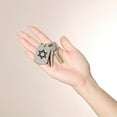 thumbnail image 3 of Star of David Keychain Stainless Steel Jewish Lord's Prayer Keyring Jews Jehovah Names of God Amulet Key Pendant for Israelite, Black, 3 of 5