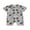 Gray, variant on Bagilaanoe Newborn Baby Boys Summer Jumpsuit Print Short Sleeve Bodysuit 3M 6M 12M 18M Infant Loose One Piece Romper