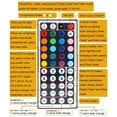 thumbnail image 5 of Led Lights 44 Key Remote Control, Dimmer for Led Strip Lights, 4 Pin Output Remote Controller for Led Strips 12 24V DC Led Tape Light, 5 of 7