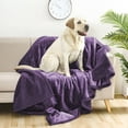 thumbnail image 5 of AUQ Love Blanket,Fabric Fleece Blanket,57×85in Water Proof Blanket for Bed,Purple, 5 of 5