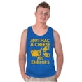 thumbnail image 5 of Funny Mac and Cheese Not Enemies Joke Tank Top T Shirts Men Women Brisco Brands S, 5 of 6