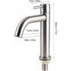thumbnail image 2 of Grifo de agua fría de acero inoxidable cepillado, grifo de fregadero, llave de agua, accesorios de baño, hogar, cocina, baño (grifo de agua fría de un solo cilindro), 2 of 5