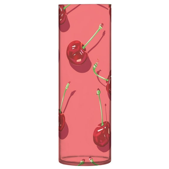 Clear Flower Vase Centerpieces Plastic Cylindrical Vases Home Wedding Decor 4"x12" Beautiful Cherry