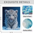 thumbnail image 3 of Diamond Art Kits for Adults - 5d Blue Eyed White Tiger In Snow Diamond Painting for Adults, Diamond Art for Adults Beginners, Diamond Painting Kits for Adults for Home Wall Decor, 3 of 7