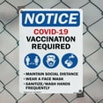 thumbnail image 4 of Covid-19 Vaccination Required Public Safety Rigid Plastic Sign 24 Inch x 18 Inch - 5 Pack, 4 of 8
