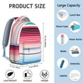 thumbnail image 6 of Boho Chic Laptop Backpack - Stylish Tribal Pattern, Roomy 17 Inch Laptop Pocket, Water Resistant College Daypack for Dorm, Library & Campus Essentials, 6 of 6