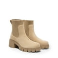 thumbnail image 4 of BURUDANI Women’s Elastic Chelsea Ankle Boots Low Chunky Heel Platform Lug Sole Booties, 4 of 5
