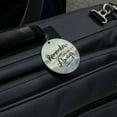 thumbnail image 5 of Remember I Am With You Always Matthew 28:20 Snowy Mountain Round Luggage ID Tag Card Suitcase Carry-On, 5 of 7