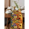 thumbnail image 2 of Hokiten Table Runners 48 Inches Long Dress Scarves, Colorful Flowers Farmhouse Kitchen/Dining Table Runner, Short Coffee Tablerunners, Farmhouse Sunflower Daisy 13x48 Inch, 2 of 7
