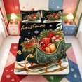 thumbnail image 5 of Manfei Rustic Christmas Animals Bed Sheets,Xmas Holiday Season Full Size Sheets,4pcs,1 Flat Sheet,1 Fitted Sheet and 2 Pillowcases, 5 of 6