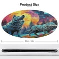 thumbnail image 2 of Wolves in The Moonlight Round Rugs -Washable Non-Slip Small Round Area Rug Throw Soft Circle Rugs for Bedroom, Modern Print Indoor Carpet for Entryway Sofa Living Room, 2 of 7