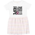 thumbnail image 3 of Inktastic Multiple Myeloma Hope Love Strength Girls Toddler Dress, 3 of 5
