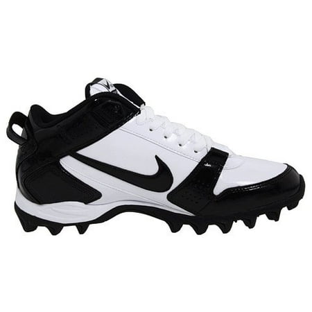Nike Men's Land Shark Legacy Mid Football Cleat, White/Black, 12.5 D(M) US