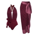 thumbnail image 1 of Traje de baño de una pieza para mujer, conjuntos de bikini para mujer, traje de baño de una pieza estampado sin espalda, traje de baño de playa, conjunto de bikini para mujer, 1 of 8