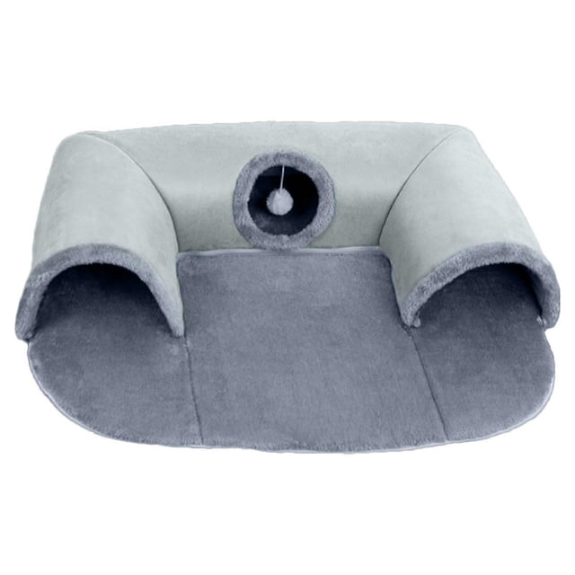 Foldable Cat Beds, Cat Beds Tunnel Removable Washable, Ushaped Cat Cave, Play Foldable Pet Accessories