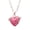 Purple red, variant on Stylish Brass Heart Resin Locket Necklace with Concealed Storage Space Statement Jewelry for Fashion Enthusiasts