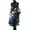 Dark Blue, variant on Women's Crew Neck Sleeveless Floral Print Convertible Multi-Way Pocket Side Tank Maxi Sundress, Loose Casual Vacation Dress Purple, 3XL