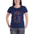 thumbnail image 1 of Janis Joplin - Camiseta Cachemira de Algodón para Mujer (Azul Marino), 1 of 2