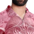 thumbnail image 5 of Pink Monkey Gorilla Men's Short Sleeve Printed Button Down Beach, Casual, Poplin Shirts for Summer Vacation, 5 of 6