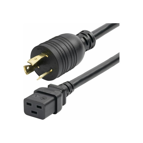 StarTech 6ft 1.8m Heavy Duty Power Cord Twist-Lock NEMA L6-20P to IEC 60320 C19 20A 250V 12AWG UL Listed